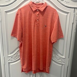 Vineyard Vines Orange  Polo Shirt - large